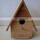 Vintage Handmade Wood Bird Wren House Wooden Birdhouse