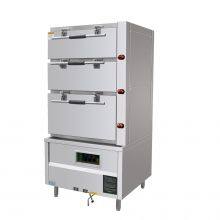 Restaurant-Grade Electric Seafood Steamer 3 Doors 900-1200mm Width Options With 1-Year Warranty thumbnail-1