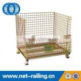 Foldable Collapsible Steel Storage Wire Mesh Pallet Container thumbnail-3