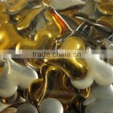 Rhinestuds Hot Fix Iron on Heart Shape 10mm YELLOW COLOR