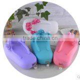 Osni Silicone Rubber Slipper Pencil Case Cute Jelly Silicone Candy Color Slipper Pencil Pouch Multifunction Bag thumbnail-4