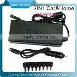 100W 2 in 1car and Home Universal Laptop Adapter