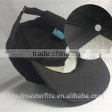Custom Cheap 7 Panel Wool Flat Brim Leather Patch Snapback Cap thumbnail-4