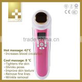 2015New Product vibration cleansing face beauty facial device hot and cold hammer skin care Beauty Device