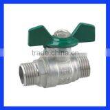 Butterfly Ball Valve With Handle (Male-Male) thumbnail-1