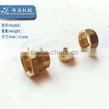 SY 18mm female Compression tee brass fittings copper fitting 1/2 thread