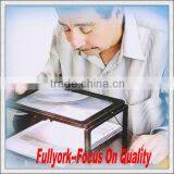 A4 Full Page Large Hands Free Magnifier Magnifying Glass Lens For Reading w/ Cord thumbnail-1
