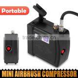 Black HS08 Portable Mini Airbrush Compressor Kit With UK Adapter Body Paint Professional Airbrush Nail Art Paint Cake AS-37 thumbnail-1