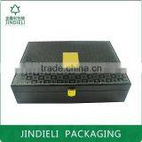 Fashion Design Black Leather Cosmetic Gift Set Box