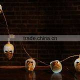 Halloween 10LED Skeleton Head Light Chain thumbnail-2