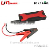 800A peak current 18000mah emergency power bank portable car jump starter with smart car jumper cable
