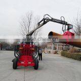 Forest Equipment, Log Trailers With Grapple ,telescopic Crane With Cheaper Price thumbnail-6