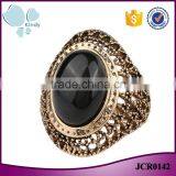 Cheapest Price Less Than 1 Dollar Zinc Alloy Metal Gold Plated Ring With Gemstone thumbnail-1