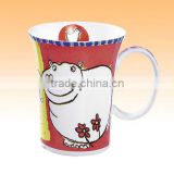 animal nature decal hand-painting A Grade fine bone china promotional ceramic mug gift box