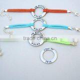 Custom Jewelry Leather Cord No Matter Where 2016 GRAD Charm Bracelet