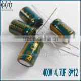 Capacitors 400V 4.7UF 8X12 NEW thumbnail-1