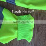 Yellow Reflective Bird Eye Fabric High Visibility Long Sleeve Polo Shirts thumbnail-3