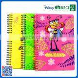 Hot selling A6 spiral binding hardcover notebook with customized for school kids and office