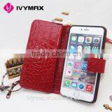 Free Samples Alligator Pattern PU Leather Flip Cover Wallet Case With Smart Texture Finish For Iphone 6 thumbnail-4