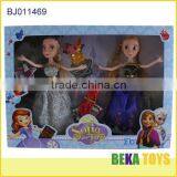 Set of 2 Famous Frozen Princess With Beautiful Fox Comb