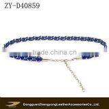 Hotsale Lady Chain Braided l Belts for Women Dresses 2015 New Arrival