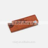 Jeans pu Leather Labels Garments Leather Back Patch Labels Fashion Label for Hats thumbnail-2