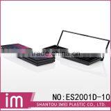 Shiny Black Retangular Multicolor Glitter Eyeshadow Palette