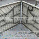 Durable 152cm Plastic Folding Dining Table and Chair for Restaurant/high Quality Adjustable Plastic Dining Table thumbnail-4