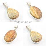 Picture Jasper Pendant 925 Silver Jewelry Fashion Pendant Wholesale Natural Gemstone Pendant thumbnail-4