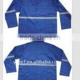 3M Reflective Stripe Blue Safety Coat/ Safety Jacket With Reflective Tap thumbnail-1