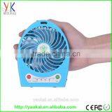 2015 Hot Sale Rechargeable Battery Operated Fan Mini Desktop Air Cooling Fan