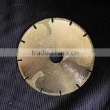 4.5" U-Slot Electroplated Diamond Segmented Cutting Blade Wave Protections and Flange