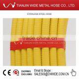 1/2" 3/4" 1" Yellow Color PE Cover 304 Steel Bellows Gas Pipe thumbnail-5