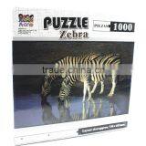 Paper Jigsaw Puzzle 1000pcs Customized Wild Animal Patterns