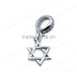 925 Sterling Silver Fashion Hook Classical Star of David Pendant thumbnail-1