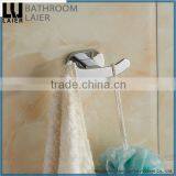 Simple Printing Lines Zinc Alloy Chrome Finishing Bathroom Sanitary Items Wall Mounted Double Robe Hook thumbnail-2