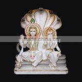 God Marble Vishnu Laxmi Statue