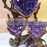 Wholesale Natural Heart Shaped Amethyst Geode for Best Gifts