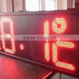 Sinoela Waterproof IP65 Digital Outdoor RF Remote Control 24'' Digital Red LED Time Temperature Display,led Display for Time thumbnail-1