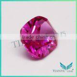 Wuzhou cz Supplier 5# Cushion-shape Synthetic Corundum Ruby Price per Carat thumbnail-3