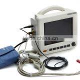Low Cheap Portable 6 Parameter ECG/NIBP/SPO2/PR/TEM/REP 8-inch Patient Monitor With Optional Printer CE/ISO thumbnail-3