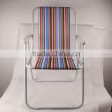 HOT SELL METAL COLOR STRIPE OUTDOOR FOLDING CHAIR