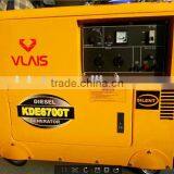 Hot Sale 5kw/6.5kva Super Silent Vlais KDE 6700T Diesel Generator Supplier