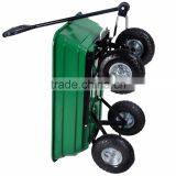 Garden Dump Cart Dumper Wagon Carrier Utility Wheelbarrow Air Tires Heavy Duty thumbnail-5
