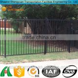 Wrought iron fence 8ft wide panels edging hinges