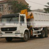 HOWO Sinotruk New 10 Wheels Truck 8T Mounted Crane thumbnail-3