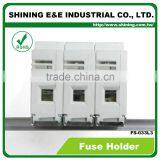 FS-033L3 Din Rail Type With Indicator 3 Pole 32A 600V AC DC Fuse Holder thumbnail-5