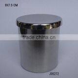 Steel Candle Holder With Cover and Mirror Polish thumbnail-1