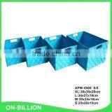 Home Storage Decorative Set 4 Nylon Basket for Sundries thumbnail-5