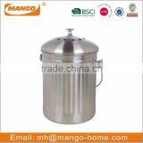 Stainless Steel Metal Indoor Compost Bin thumbnail-2